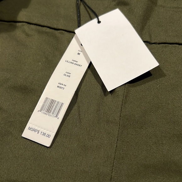 New Walter Baker Lillian short olive green size M - Picture 3 of 5